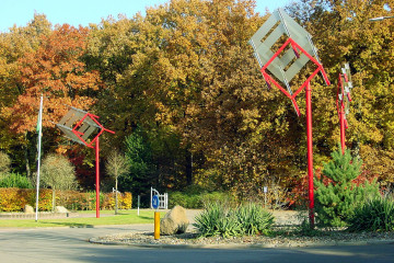 Vier Windsculpturen
